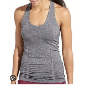 Women's Athleta Fastest Track Tank Top S Gray Workout Yoga